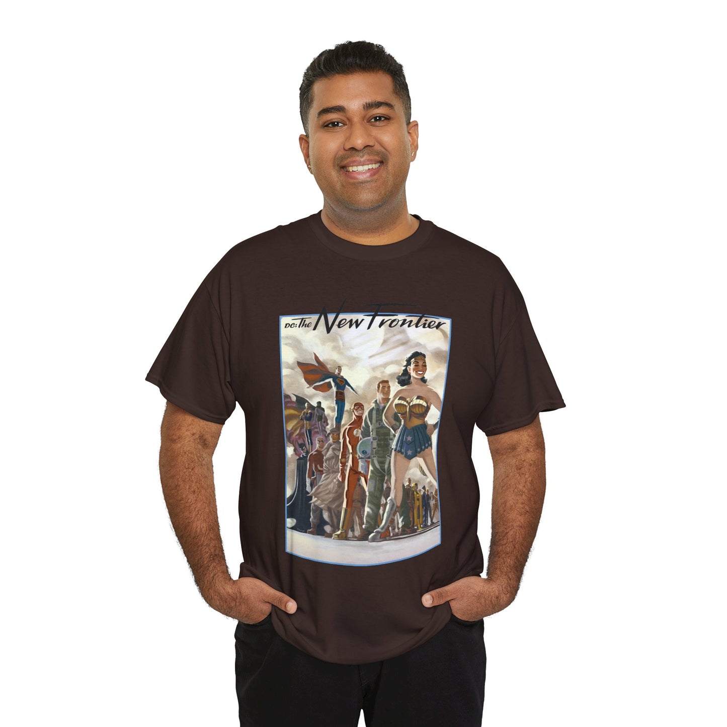 DC: The New Frontier T-Shirt - Darwyn Cooke Art - Superman, Wonder Woman, Flash, Batman - DC Comics