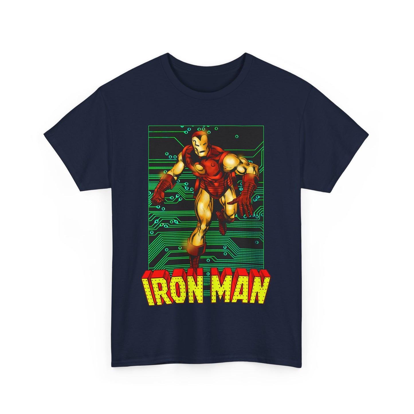 Iron Man T-Shirt - John Byrne Art - Tony Stark, Stark Industries - Avengers Member & Leader - Marvel Comics Armored Hero