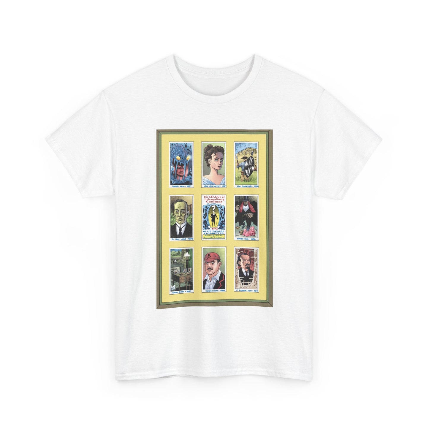League of Extraordinary Gentlemen T-Shirt - Kevin O'Neill Art - Mina Murray, Captain Nemo, Allan Quatermain, Jekyll & Hyde - Alan Moore Story