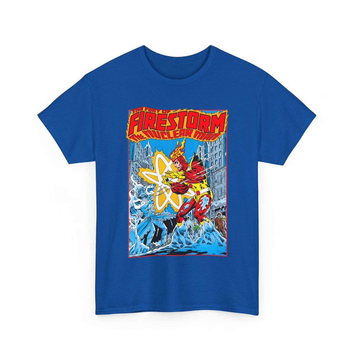 Fury of Firestorm T-Shirt - Pat Broderick Art - Vs Killer Frost - #3 Cover Art - DC Comics