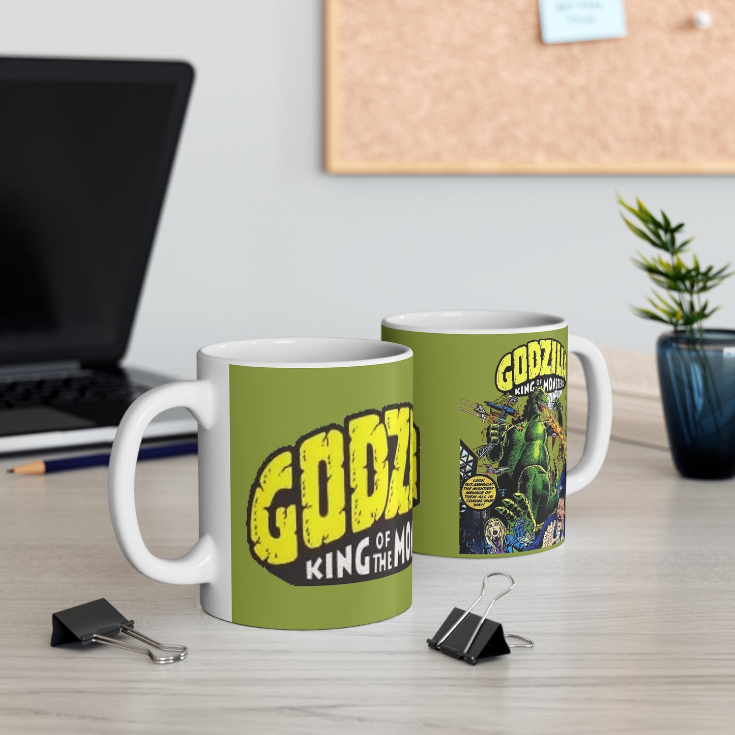 Godzilla Coffee Mug, 11oz - Marvel Comics Retro Art - King of the Monsters
