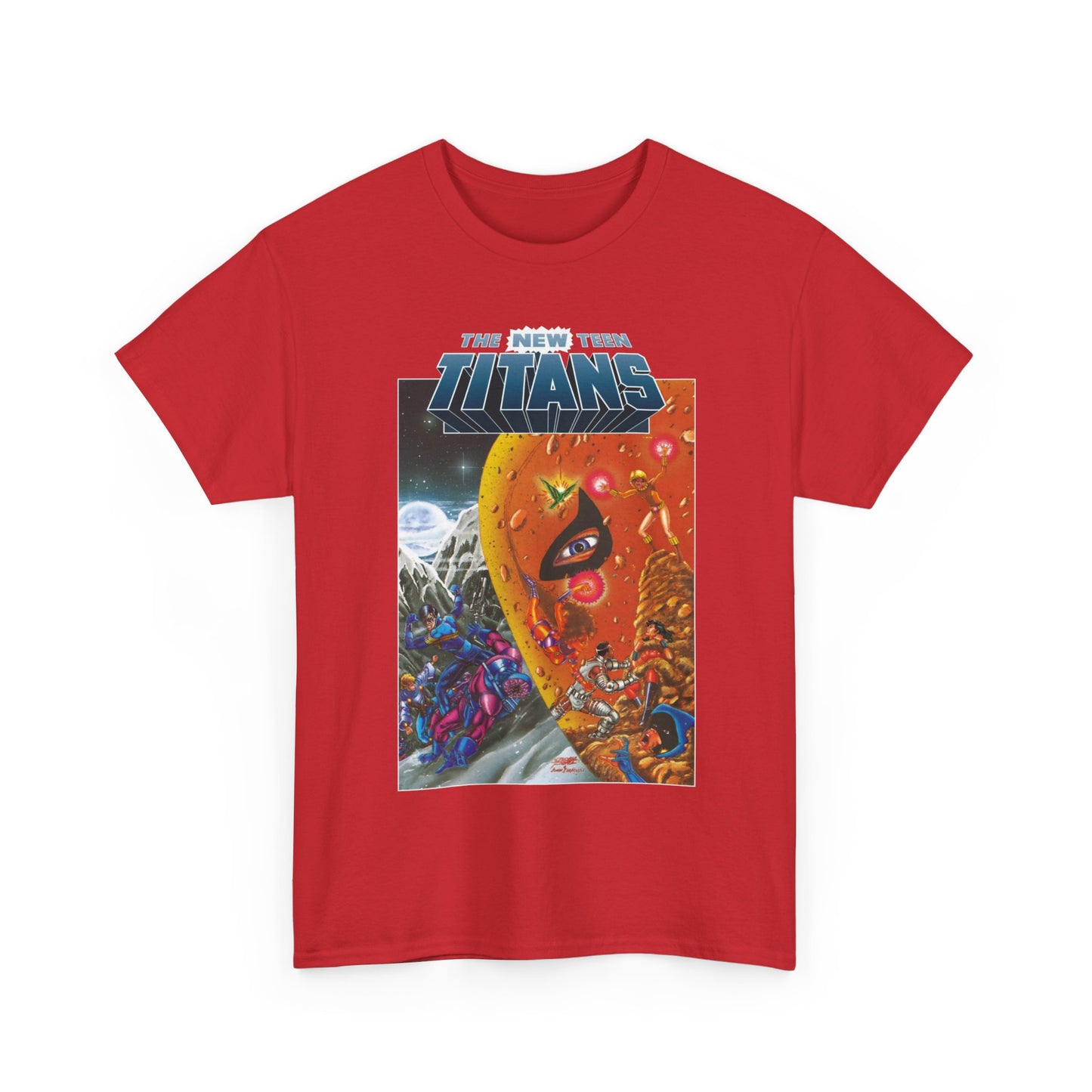 New Teen Titans T-Shirt - George Perez Art - Judas Contract - Deathstroke, Nightwing, Terra, Jericho, Raven, Cyborg, Wonder Girl - DC Comics