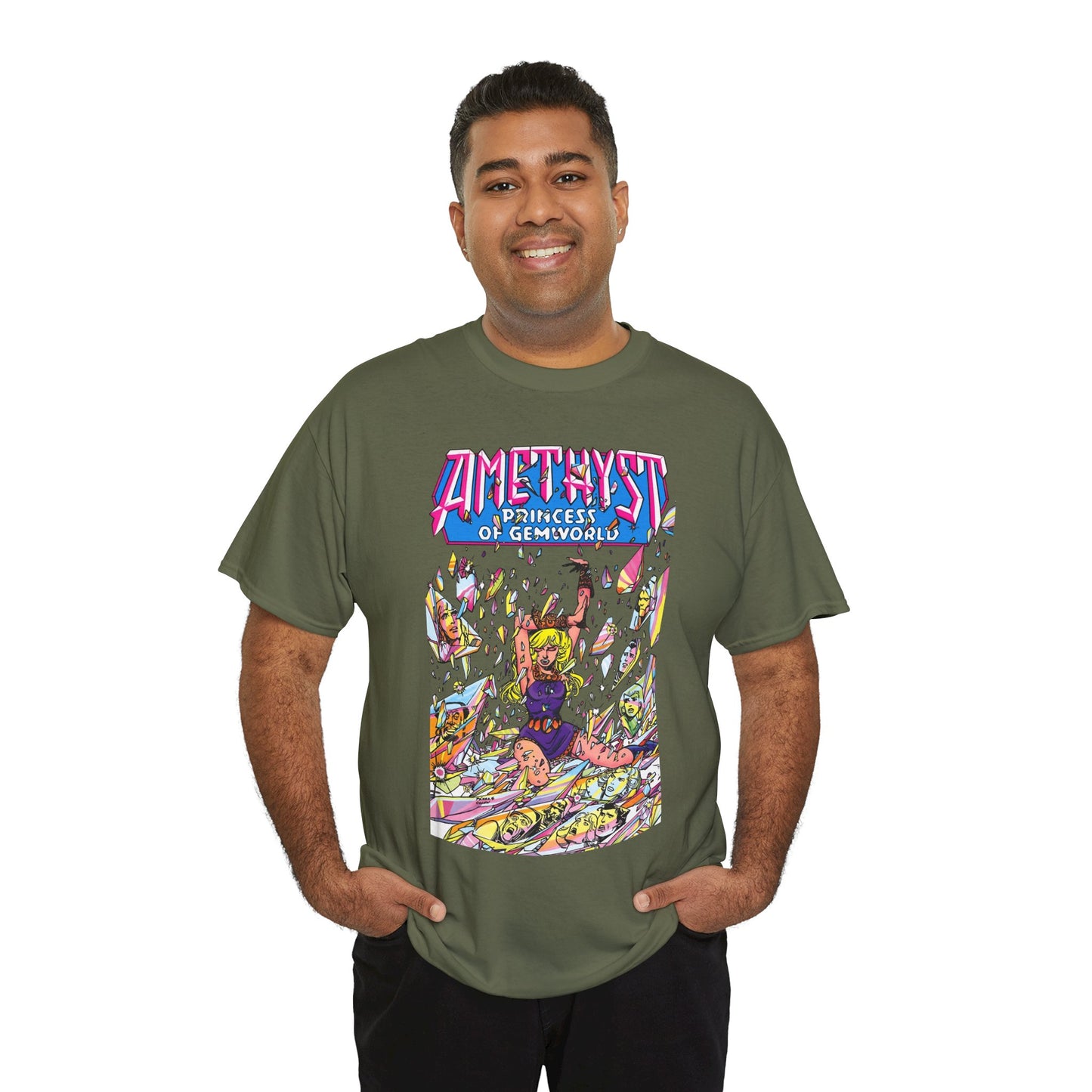 Amethyst Princess of Gemworld T-Shirt - George Perez Art - Lord Topaz, Dark Opal, Granch, Citrina - DC Comics