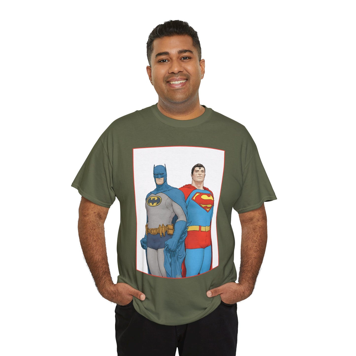 Superman & Batman T-Shirt - Frank Quitely Art - World's Finest Variant Cover Art - DC Comics