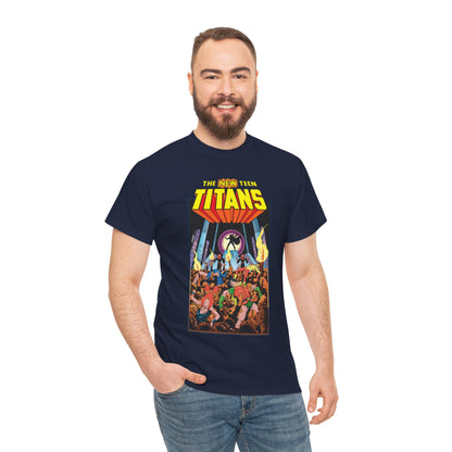 New Teen Titans T-Shirt - George Perez Art - #22 Cover - Wonder Girl, Robin, Raven, Kid Flash - Brother Blood Story - DC Comics