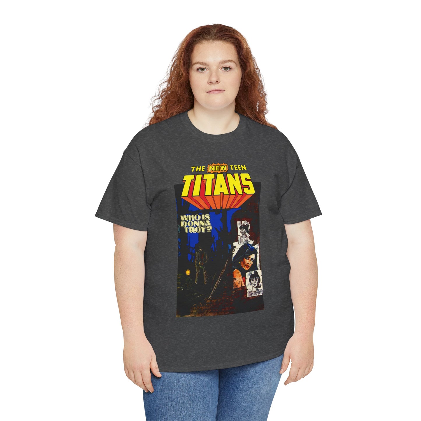 New Teen Titans T-Shirt - Classic George Perez Art - Who is Donna Troy? - Iconic Story and Cover - Robin/Dick Grayson - Popular DC Comics 1980s Series