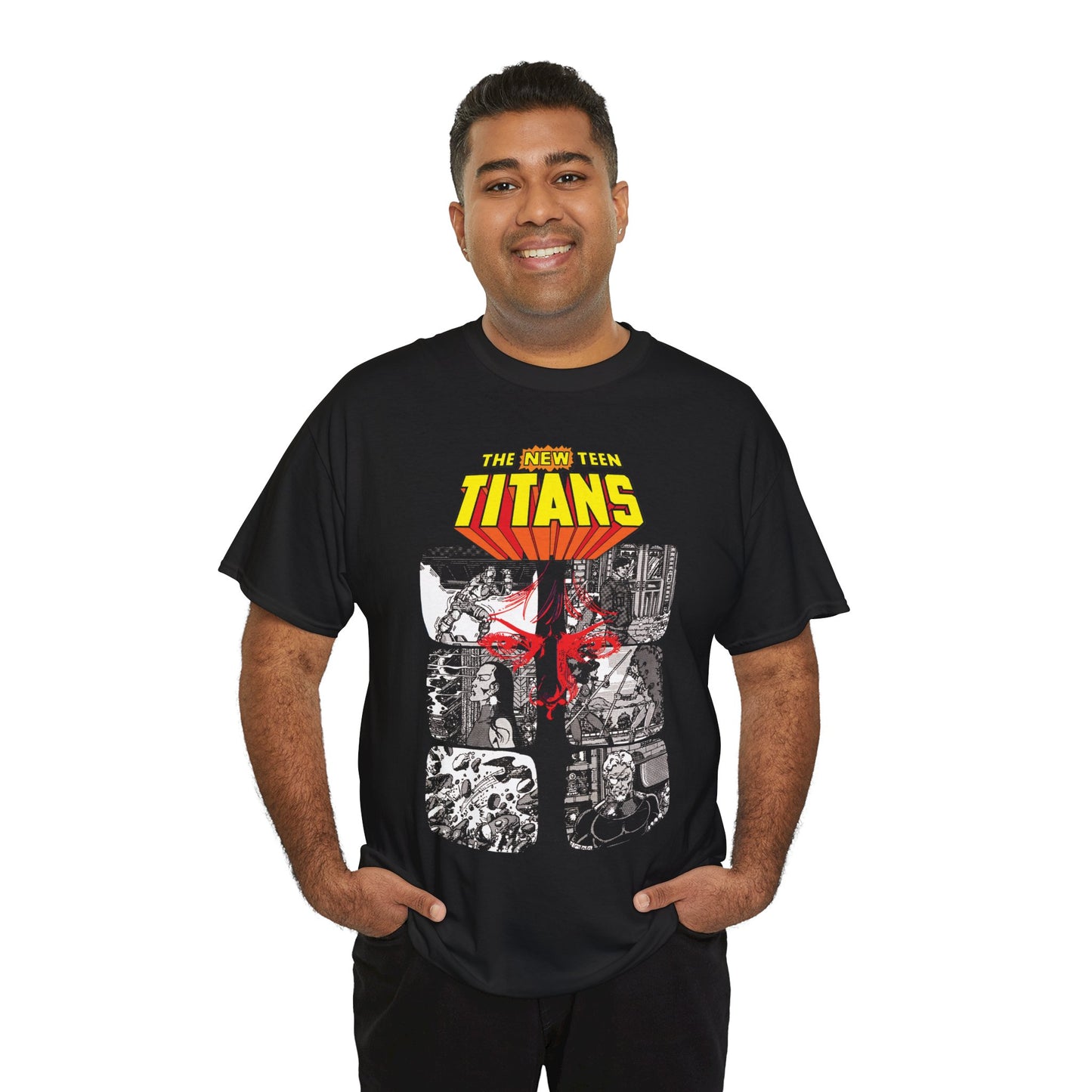 New Teen Titans T-Shirt - George Perez Art - Judas Contract - Eyes of Tara Markov - Tales of the Teen Titans #42 Cover Art - DC Comics