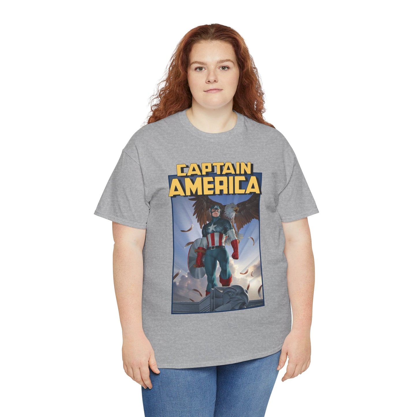 Captain America T-Shirt - Junggeun Yoon Art - Avengers Member - Marvel Comics
