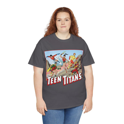Teen Titans T-Shirt - Tom Grummett Art - Robin, Wonder Girl, Kid Flash, Speedy, Aqualad - DC Comics
