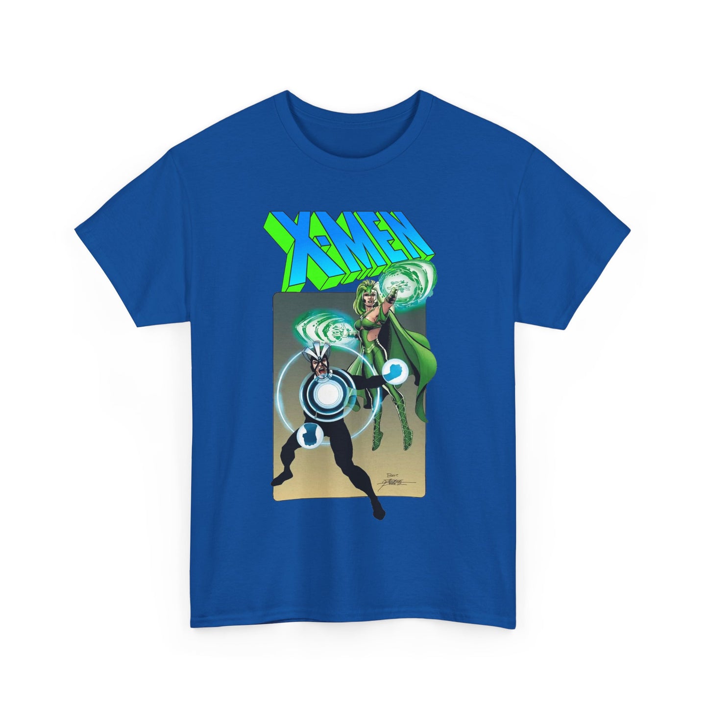 Havok & Polaris T-Shirt - George Perez Art - Uncanny X-Men Members - Marvel Comics Mutants