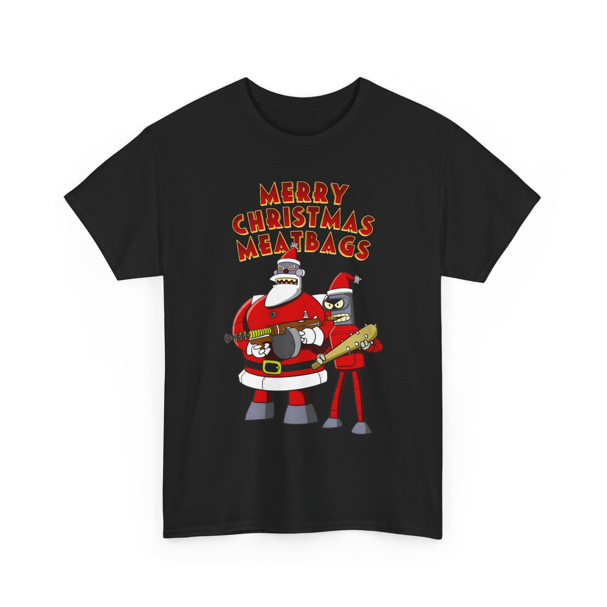Robot Santa Claus & Bender Futurama Christmas T-Shirt