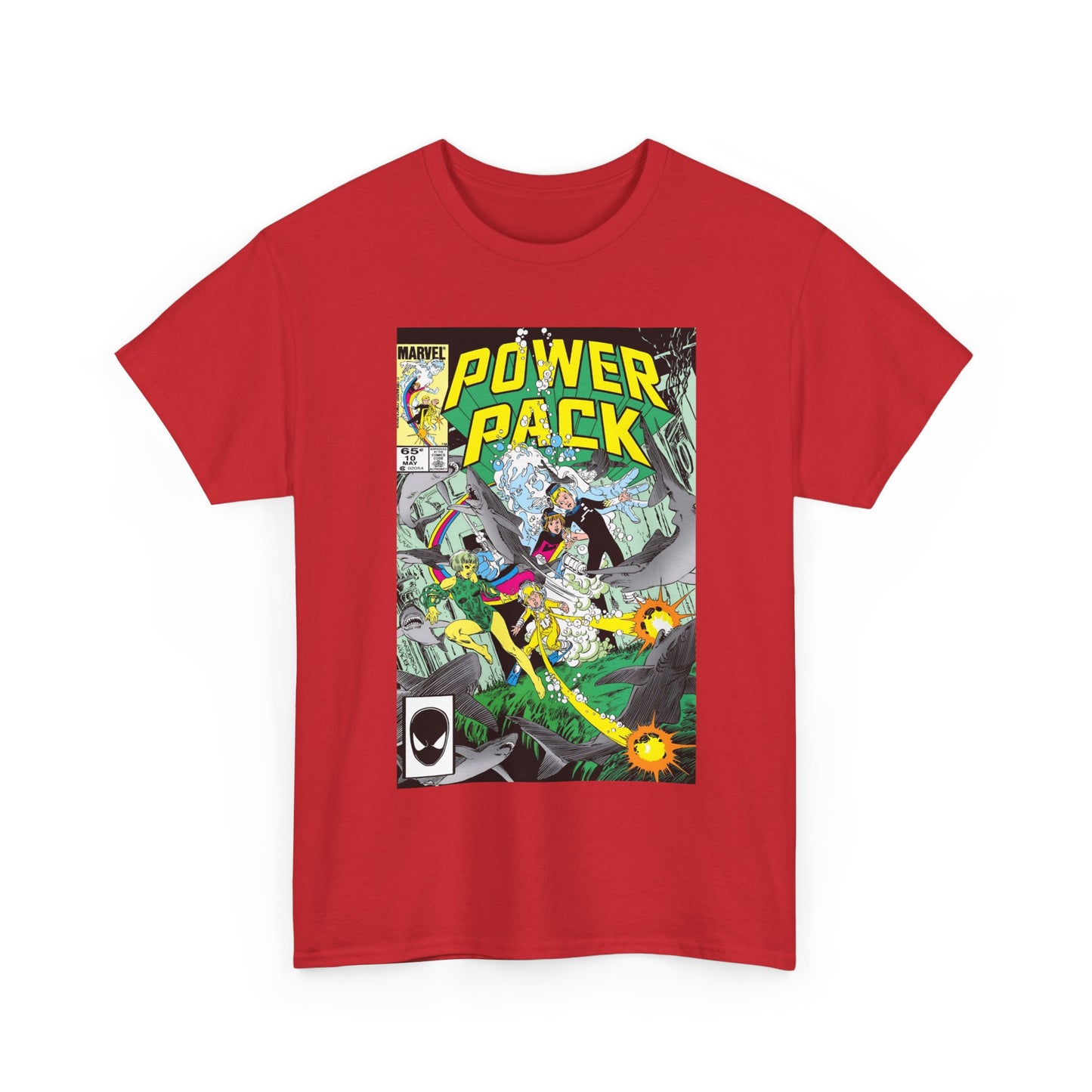 Power Pack #10 T-Shirt - With Marrina from Alpha Flight - Marvel Comics