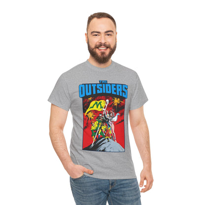 Outsiders T-Shirt - Alan Davis Art - Geo-Force, Halo, Black Lightning, Metamorpho, Katana - DC Comics