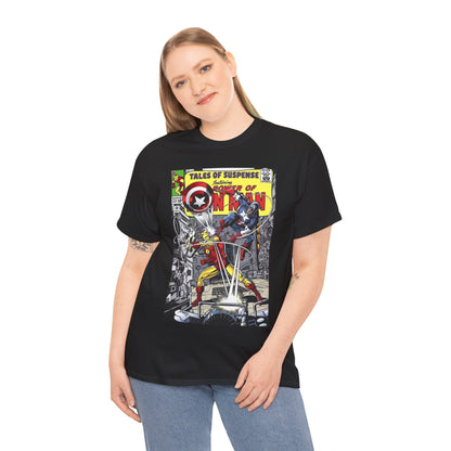 Tales of Suspense T-Shirt - George Perez #58 Cover Homage Art - Captain America & Iron Man - Marvel Comics