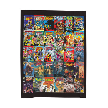 New Mutants Blanket - Bob McLeod and Bill Sienkiewicz Art - Marvel Comics - Soft & Comfy