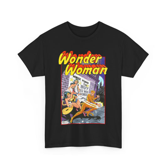 Wonder Woman T-Shirt - José Luis García-López Art - Vs The Cheetah - Classic Bronze Age Art - DC Comics
