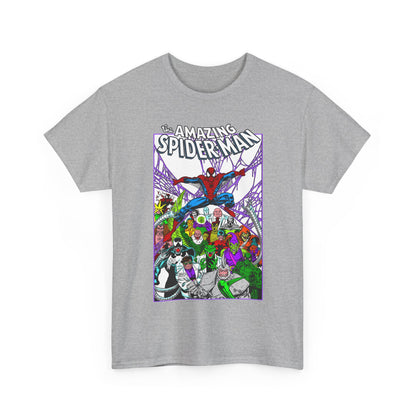 Amazing Spider-Man T-Shirt - Mark Bagley Art - Venom, Green Goblin, Rhino, Doctor Octopus, Kingpin, Carnage - Marvel Comics