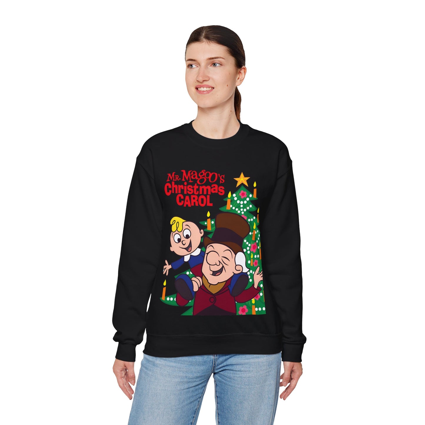 Mr. Magoo's Christmas Carol Crewneck Sweatshirt - UPA 1960s TV Holiday Special