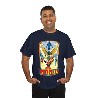 Infinity Inc Shirt - Todd McFarlane Art - Jade, Obsidian, Fury, Northwind, Nuklon, Silver Scarab, Star-Spangled Kid - JSA Successors - DC Comics