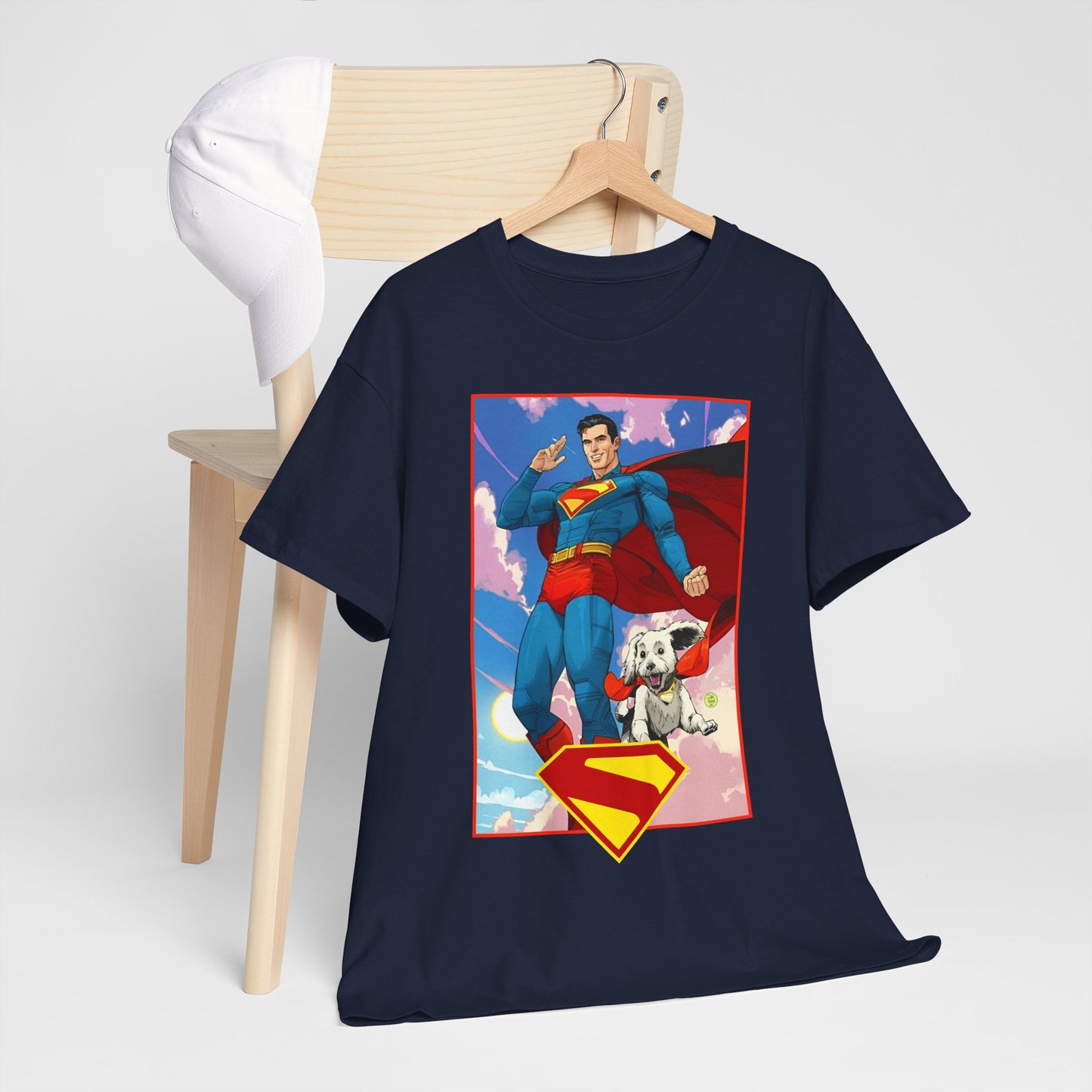 Superman & Krypto T-Shirt - DC Comics - New James Gunn Movie 2025 - Dan Mora Art - Man of Steel