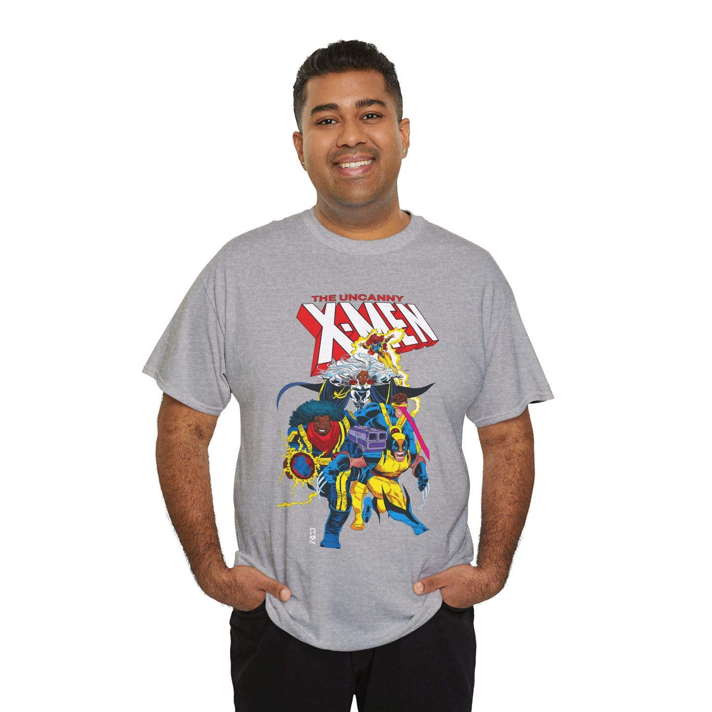 Uncanny X-Men T-Shirt - John Romita Jr Art - Cyclops, Storm, Bishop, Jean Grey, Wolverine - Marvel Comics