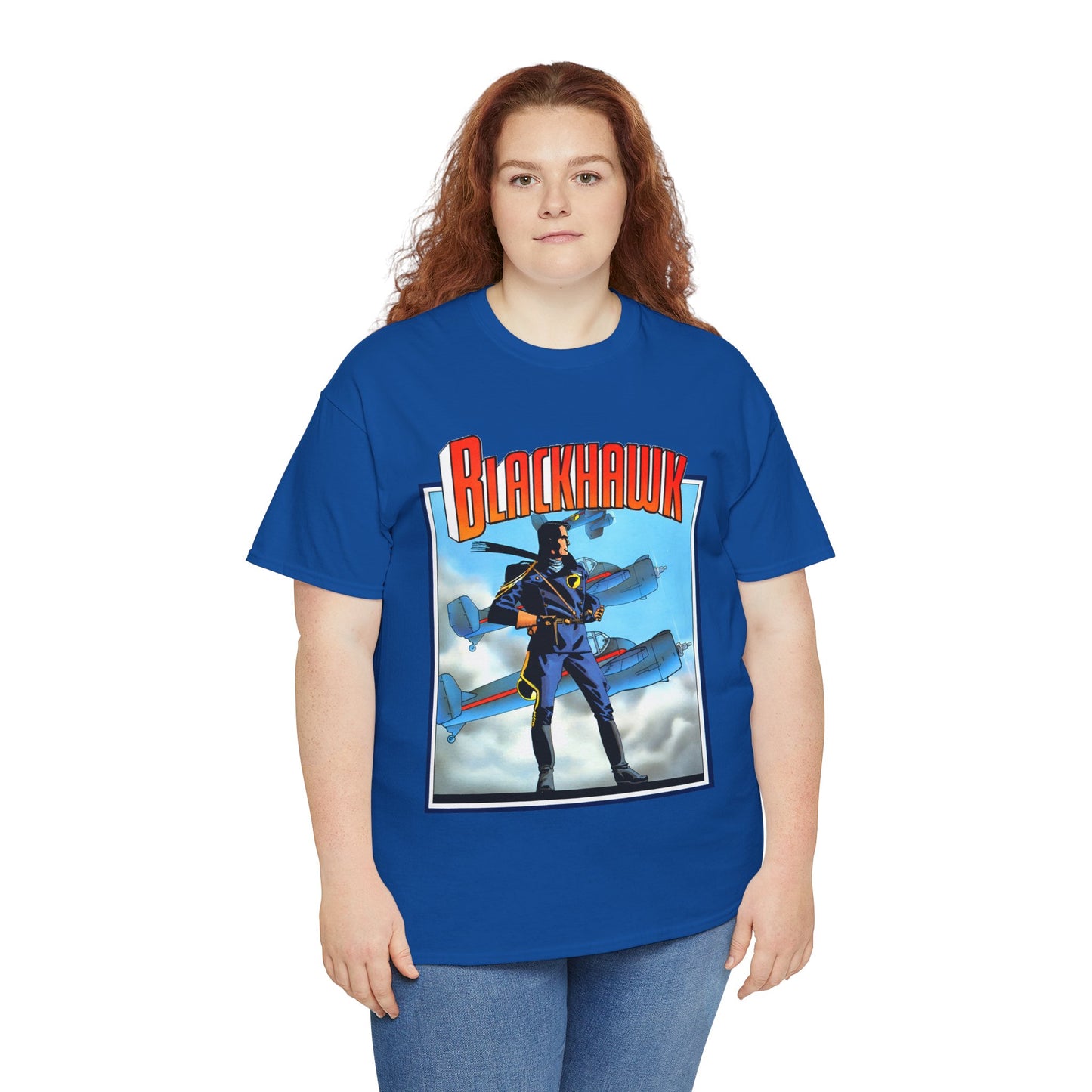 Blackhawk T-Shirt - Howard Chaykin Art - World War II Anti-Nazi Ace Pilots - DC Comics