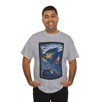 Superman III T-Shirt - Movie Poster Art - Christopher Reeve & Richard Pryor - Metropolis, Man of Steel - DC Comics