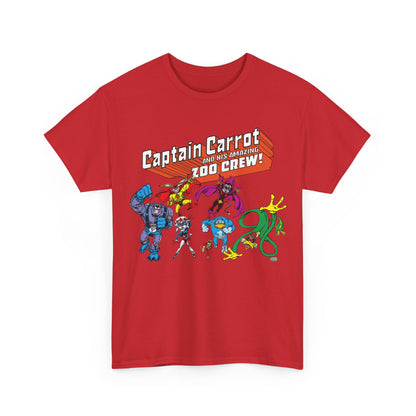 Captain Carrot & the Zoo Crew T-Shirt - 1980s Funny Animal Comic Series - DC Comics