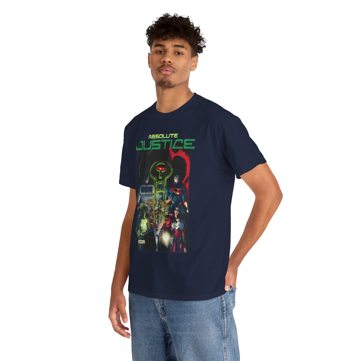 Absolute Justice T-Shirt - Juan Ferreyra Art - Superman Batman Wonder Woman Martian Manhunter - DC Comics