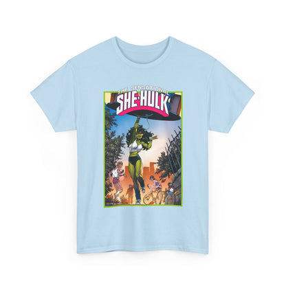 Sensational She-Hulk T-Shirt -John Byrne Poster Art - Jennifer Walters, Hulk's Cousin - Marvel Comics