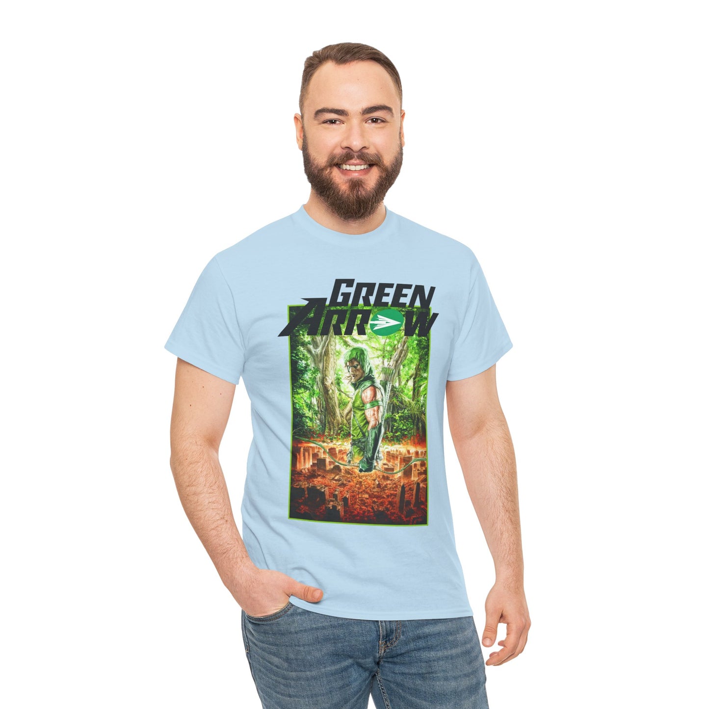 Green Arrow T-Shirt - Mauro Cascioli Art - Brightest Night Cover - Emerald Archer - DC Comics