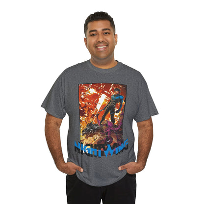 Nightwing & Spoiler T-Shirt - Jonboy Meyers Art - Gotham City & Bludhaven - DC Comics