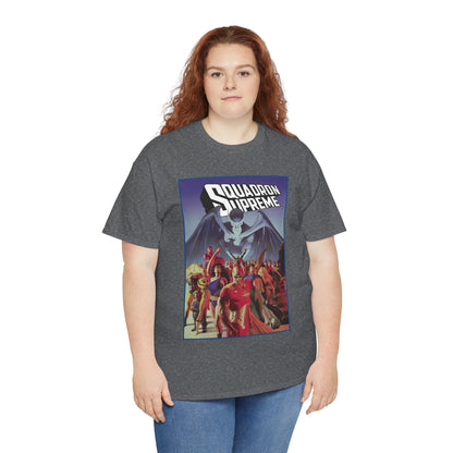 Squadron Supreme T-Shirt - Alex Ross Art - Hyperion, Nighthawk, Power Princess, Doctor Spectrum, Whizzer - Justice League Pastiches - Marvel Comics