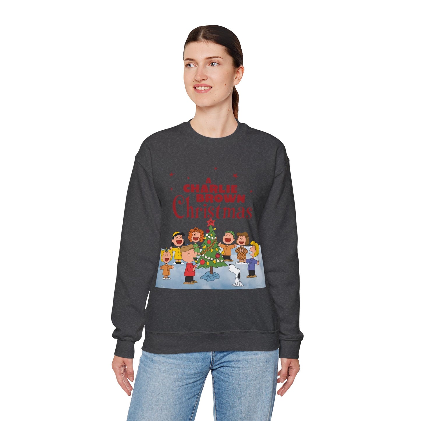 A Charlie Brown Christmas Crewneck Sweatshirt - Snoopy, Lucy, Linus, Sally, Schroeder