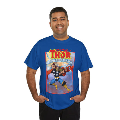 The Mighty Thor T-Shirt - George Perez Art - Mjolnir - Avengers Member - God of Thunder - Asgard Warrior - Marvel Comics
