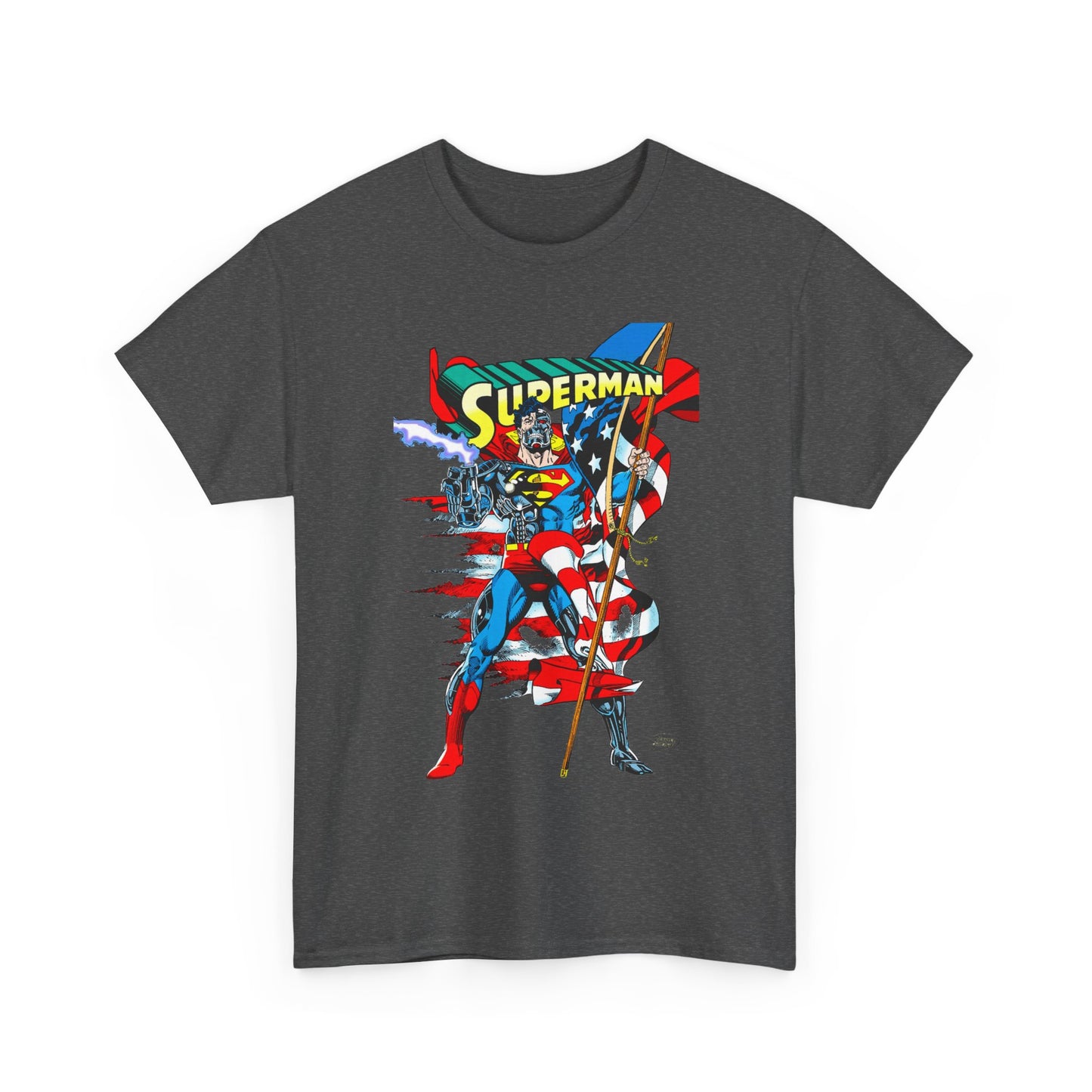 Cyborg Superman T-Shirt - Dan Jurgens Art - Reign of the Supermen Enemy - 1990s Storyline After the Death of Superman - DC Comics