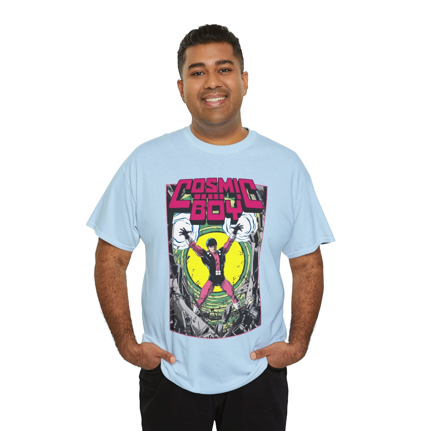 Cosmic Boy T-Shirt - Steve Lightle Art - Legion of Super-Heroes Founding Member - DC Comics
