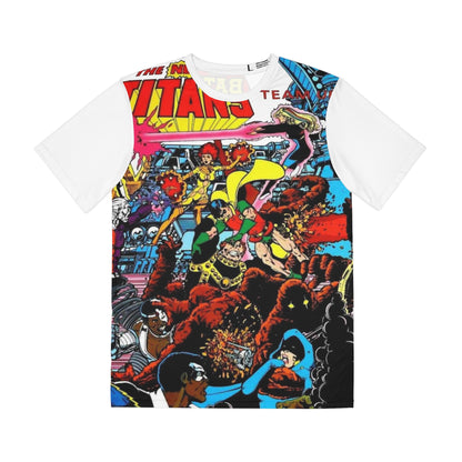 New Teen Titans/Batman & the Outsiders All Over Print Tee (Polyester) - George Perez & Jim Aparo Art - DC Comics (IMPROVED PLACEMENT AND PRINTING TECHNIQUES)