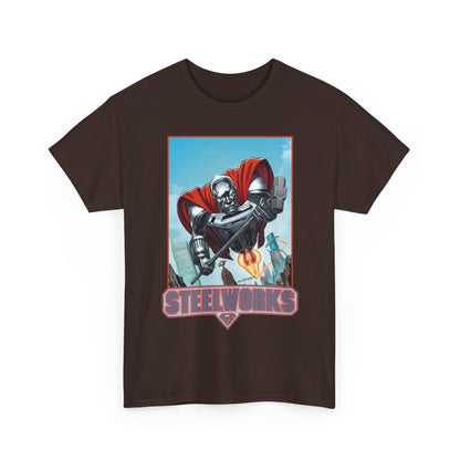 Steelworks T-Shirt - Jon Bogdanove Art - John Henry Irons - Superman Family - DC Comics