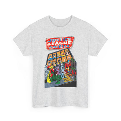 Justice League of America T-Shirt - George Perez Art - Wonder Woman, Hourman, Batman, Firestorm - SSOSV - DC Comics