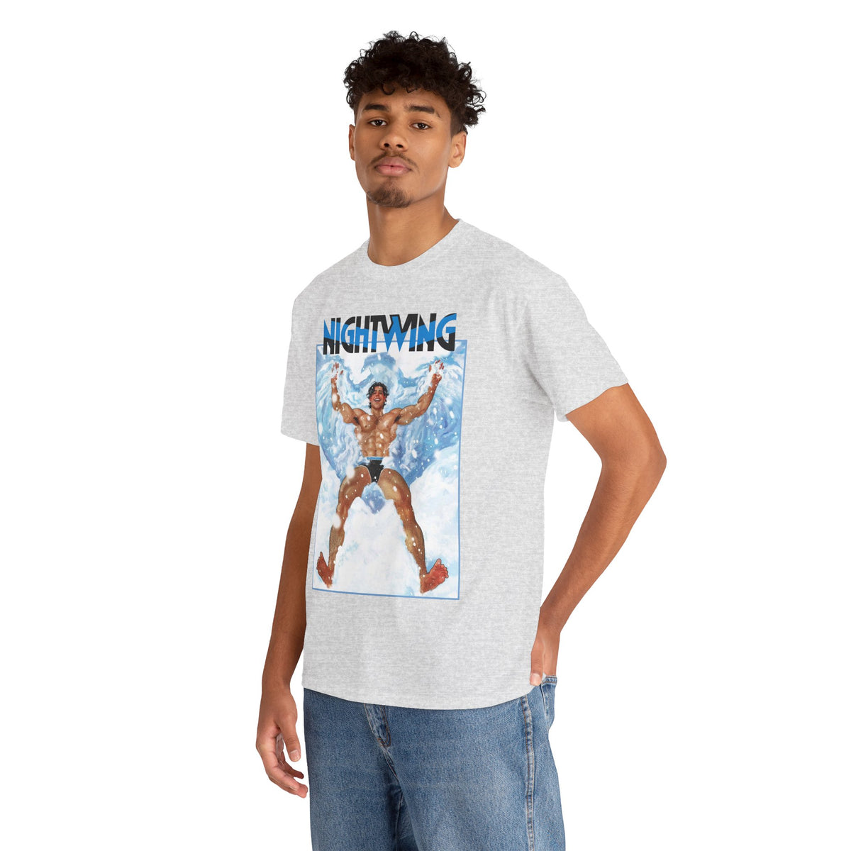 Nightwing T-Shirt - Nick Robles Art - Dick Grayson in the Snow - #111 Cover Art - DC Comics