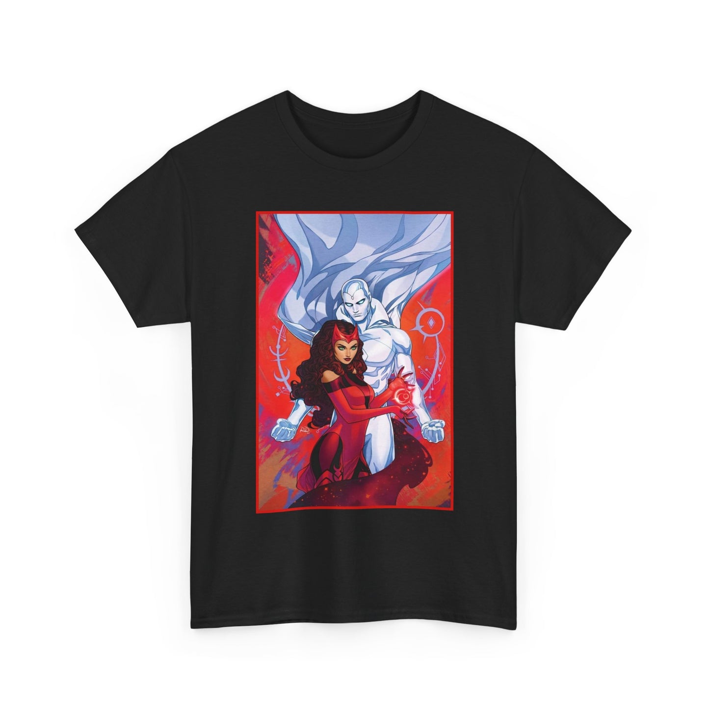 Scarlet Witch & Vision T-Shirt - Russell Dauterman Art - Avengers Members - Marvel Comics