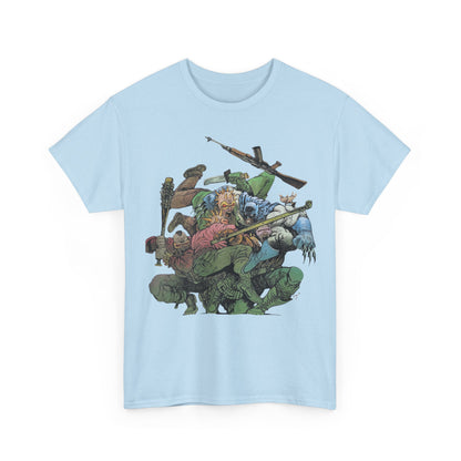 Batman T-Shirt - Daniel Warren Johnson Art - Vs The Mutant Gang from Frank Miller's The Dark Knight Returns - DC Comics