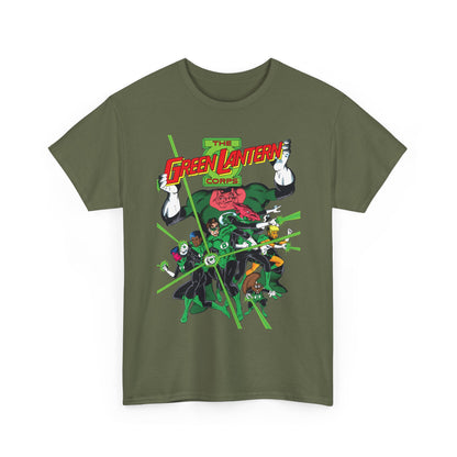 Green Lantern Corps T-Shirt - Joe Staton Art - Hal Jordan, John Stewart, Katma Tui, Arisia, Kilowog - DC Comics