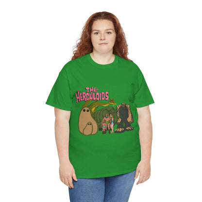 Herculoids T-Shirt - Popular 1960s Hanna-Barbera Cartoon - Zandor, Tara, Dorno, Gloop & Gleep - Amzot - Alex Toth Designs