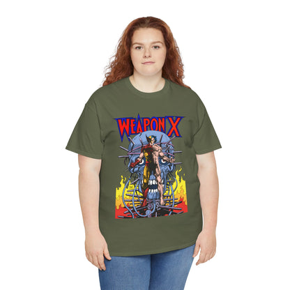 Weapon X T-Shirt - Barry Windsor-Smith Art - Wolverine Origin Story Before He Joined the X-Men - Logan, Mutant Leader - Marvel Comics