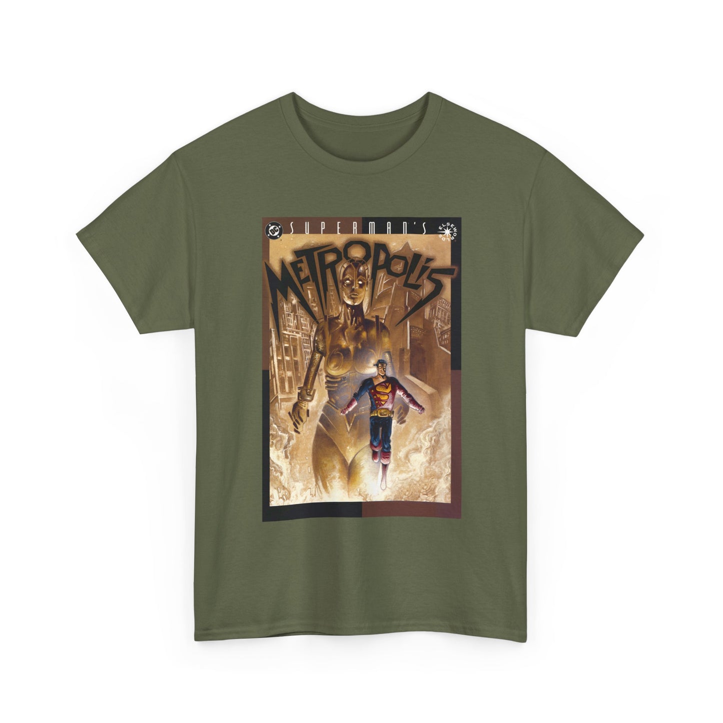 Superman's Metropolis T-Shirt - Ted McKeever Art - Elseworlds Art Based on Fritz Lang's Movie - DC Comics