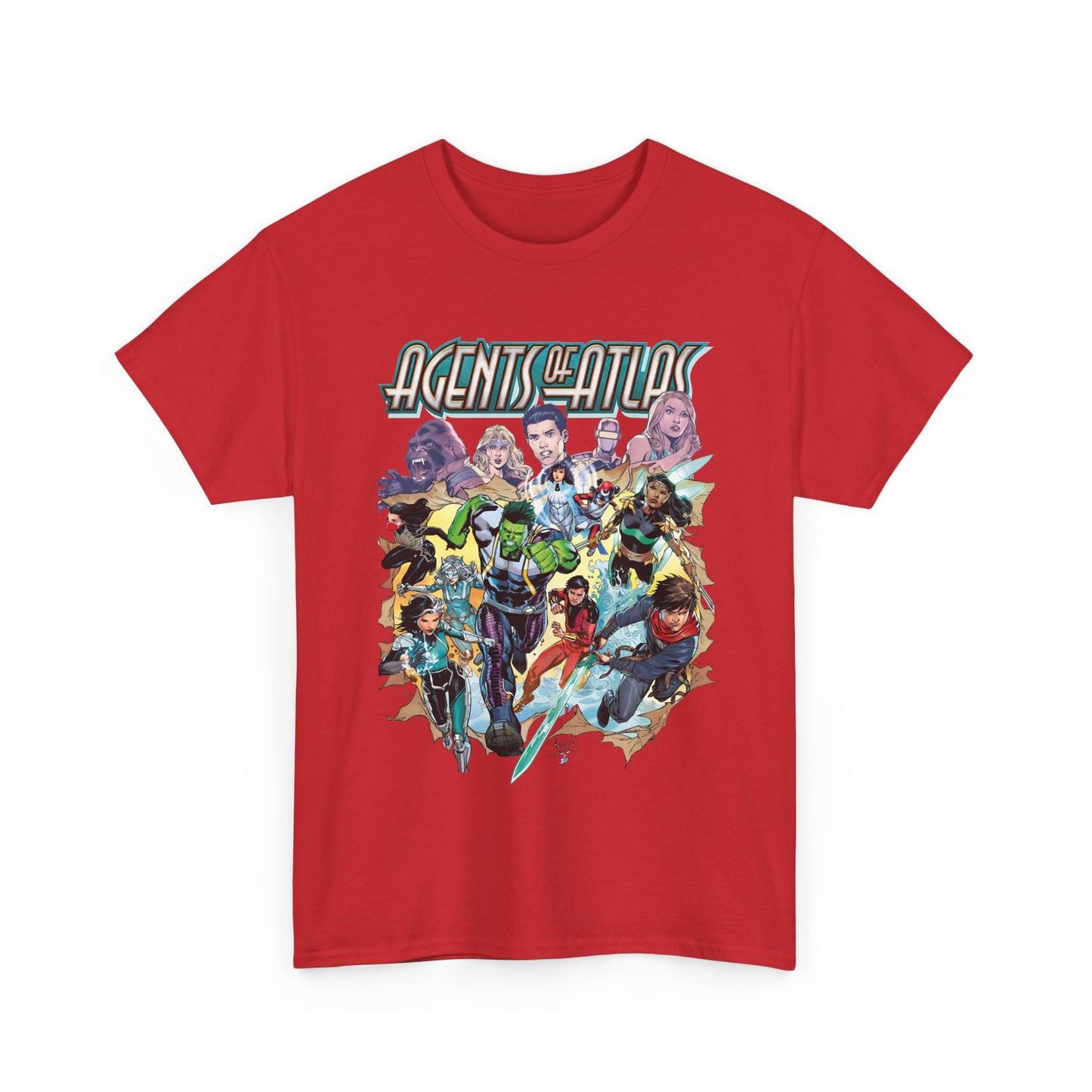 Agents of Atlas T-Shirt - Shang-Chi, Silk, Aero, Luna Snow - Marvel Comics