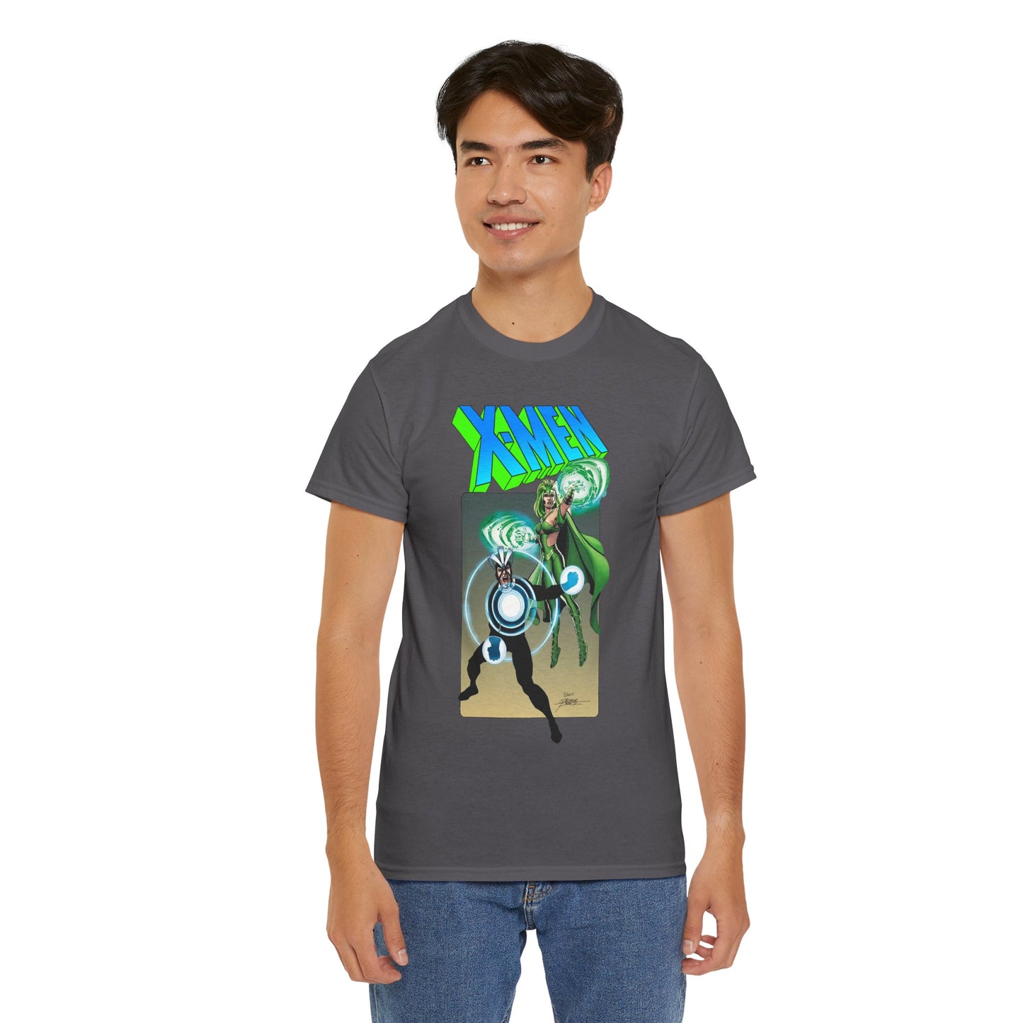 Havok & Polaris T-Shirt - George Perez Art - Uncanny X-Men Members - Marvel Comics Mutants