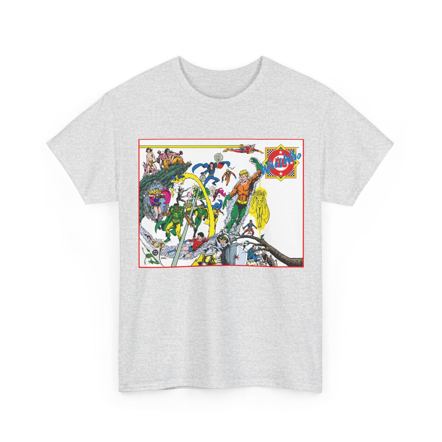 Who's Who in the DC Universe T-Shirt - George Perez Art - #1 Cover - Aquaman, Arion, Amazing Man, Amethyst - DC Comics